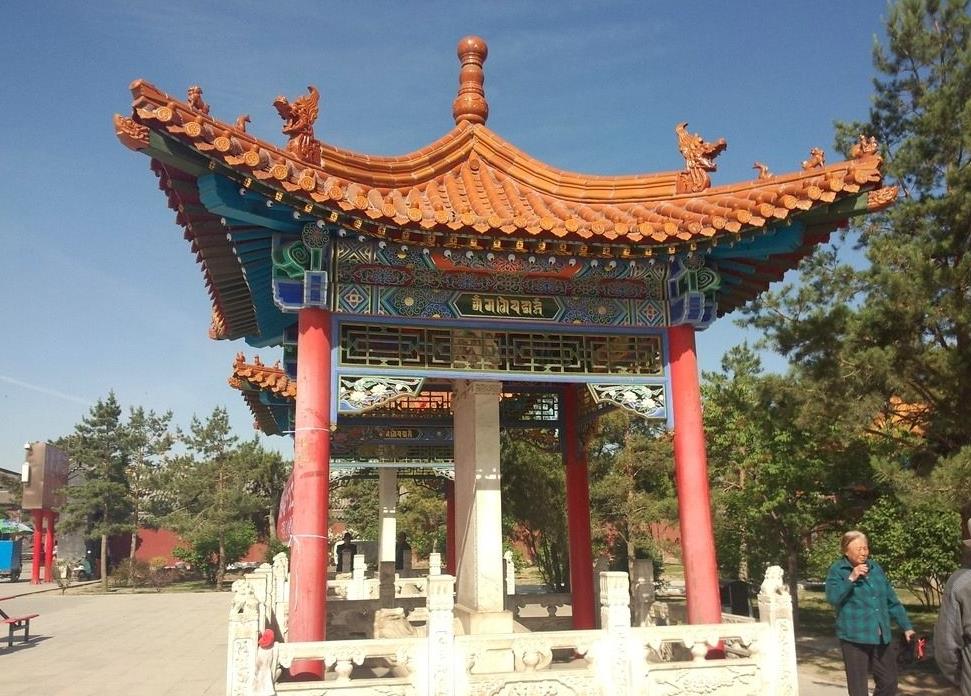 仿古四角涼亭