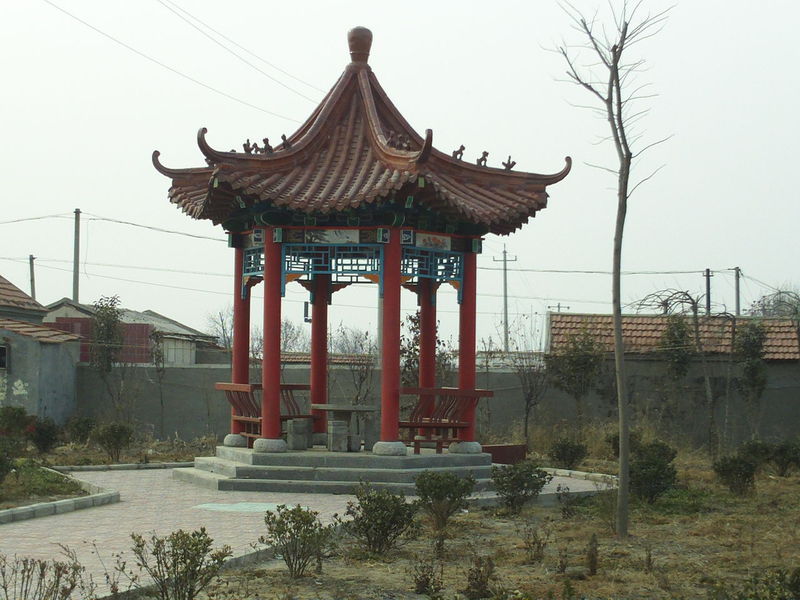 六角仿古涼亭